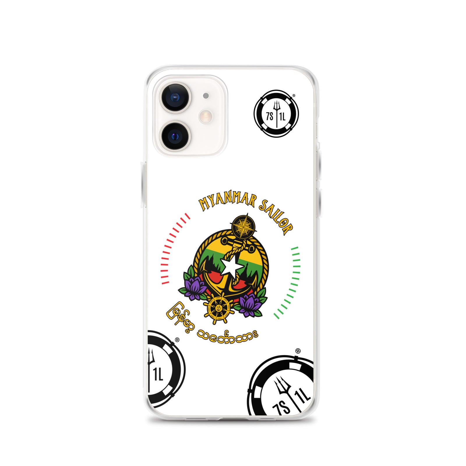 Myanmar Sailor iPhone Case Seafarer Anchor Design for iPhone 12