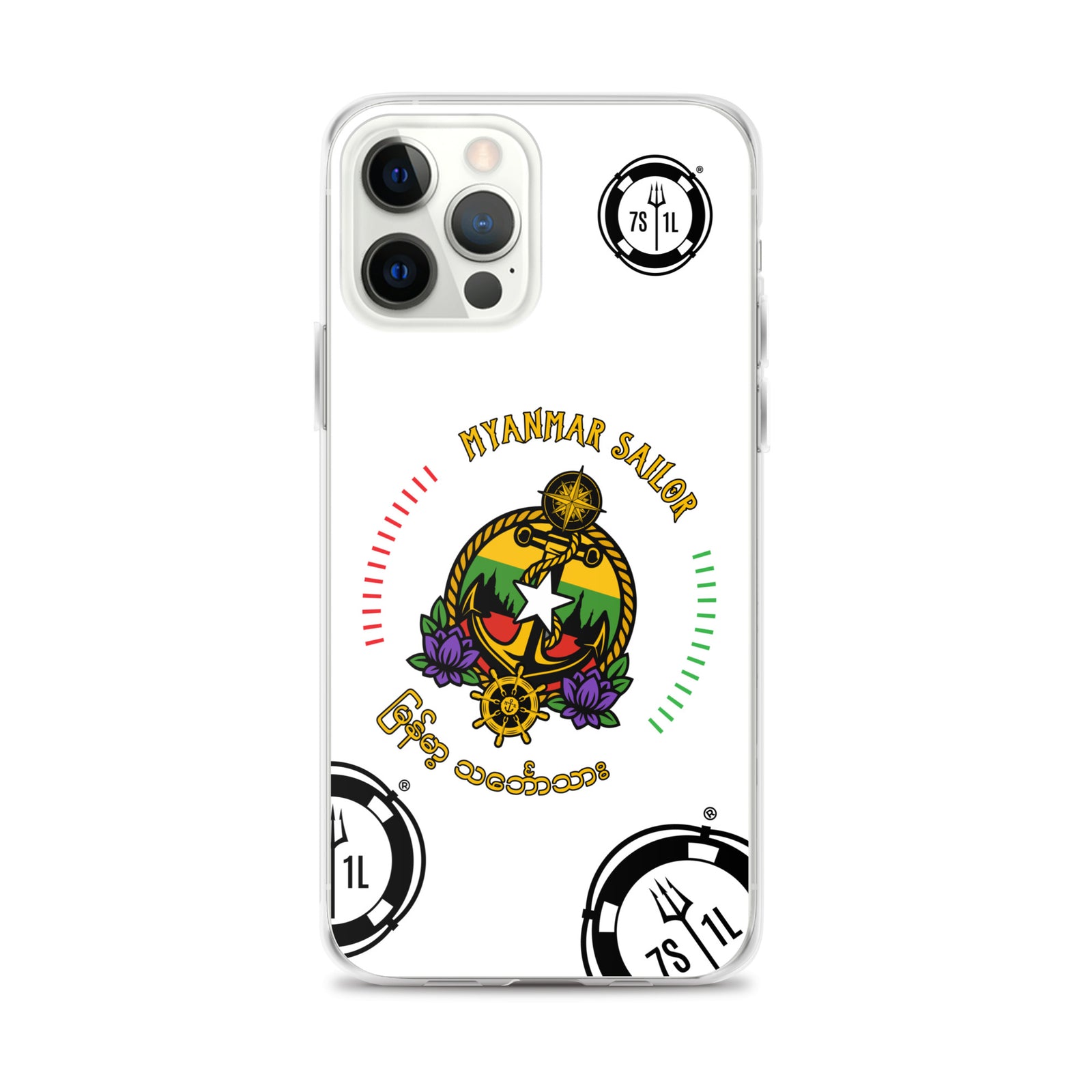Myanmar Sailor iPhone Case Seafarer Anchor Design for iPhone 12 Pro Max