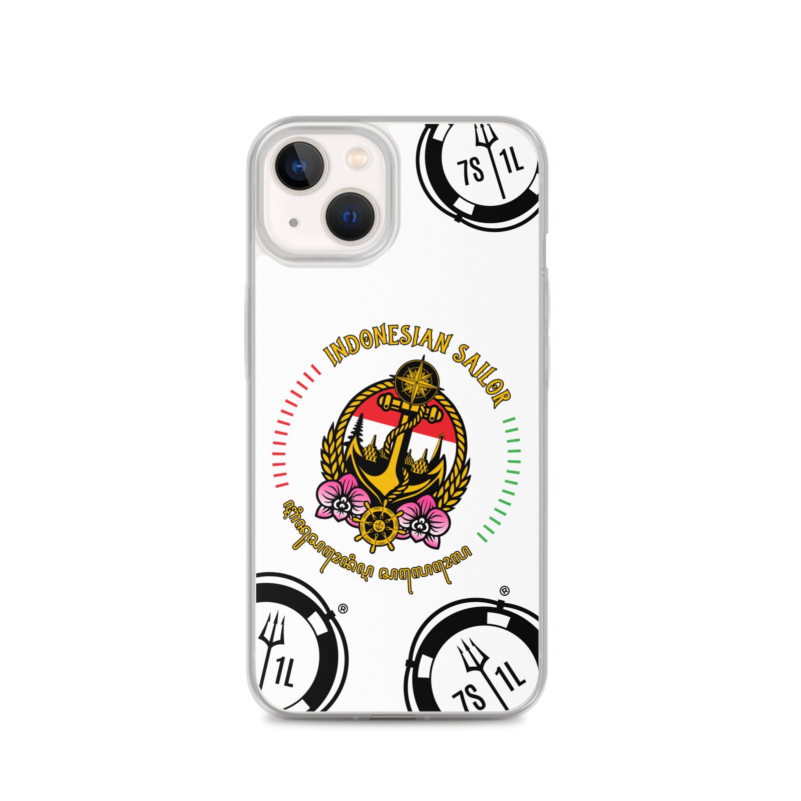 Indonesian Sailor iPhone Case Seafarer Anchor Design for iPhone 13