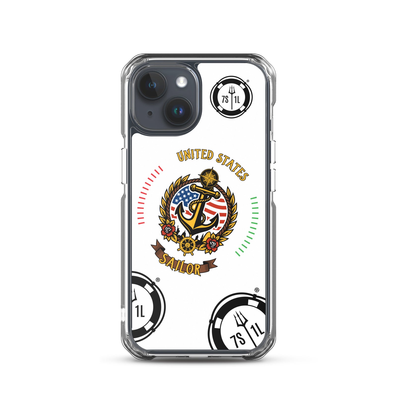 US Sailor iPhone Case Seafarer Maritime Anchor Design for iPhone 15