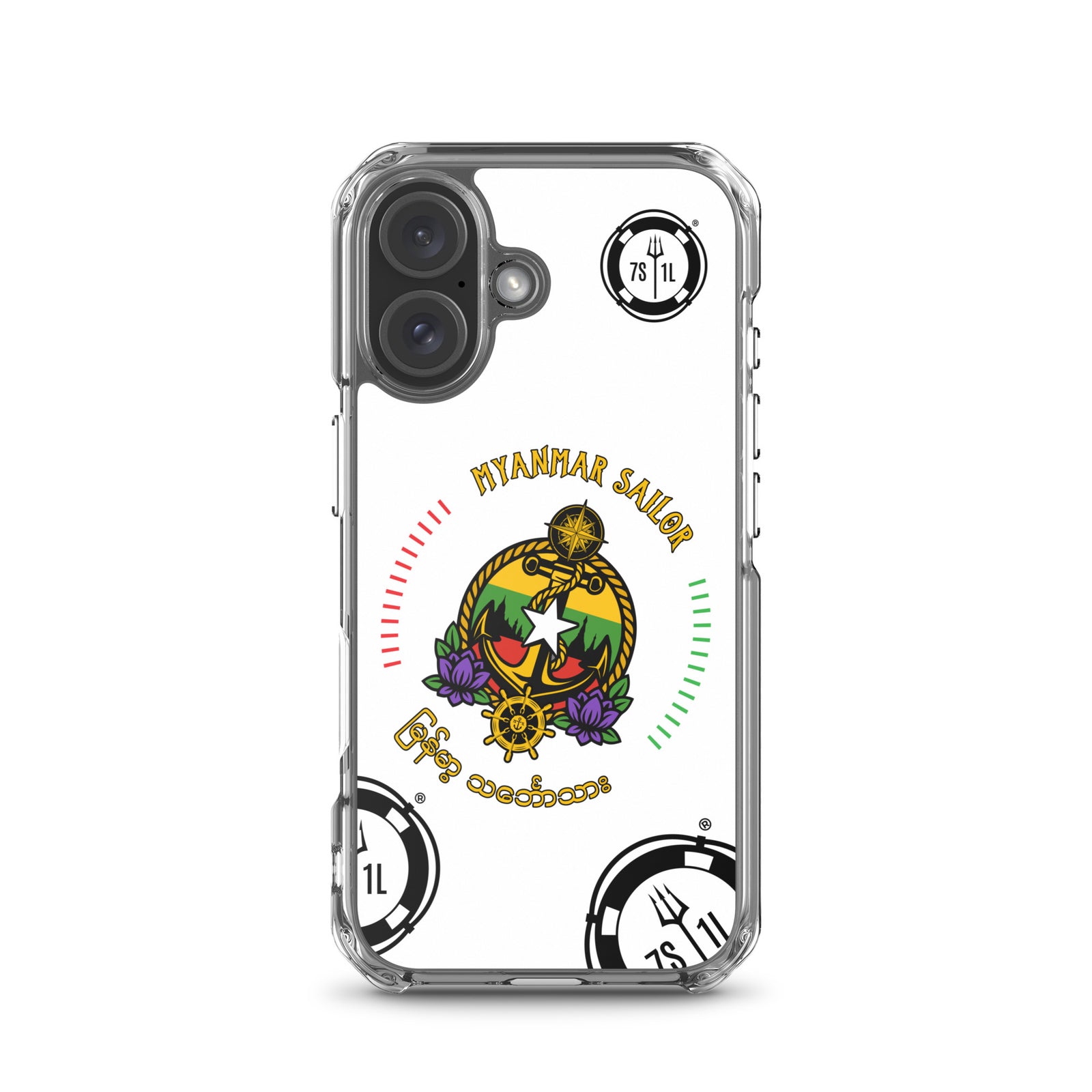 Myanmar Sailor iPhone Case Seafarer Anchor Design for iPhone 16