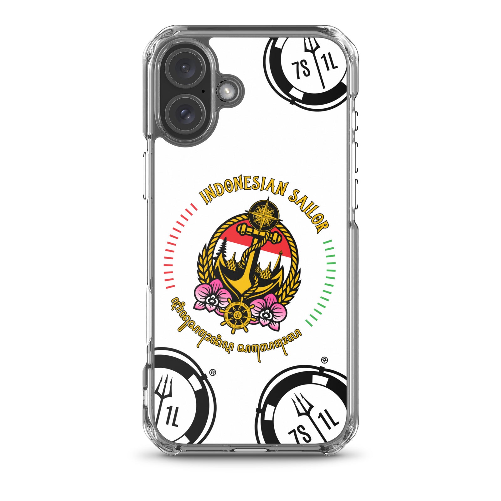 Indonesian Sailor iPhone Case Seafarer Anchor Design for iPhone 16 Plus