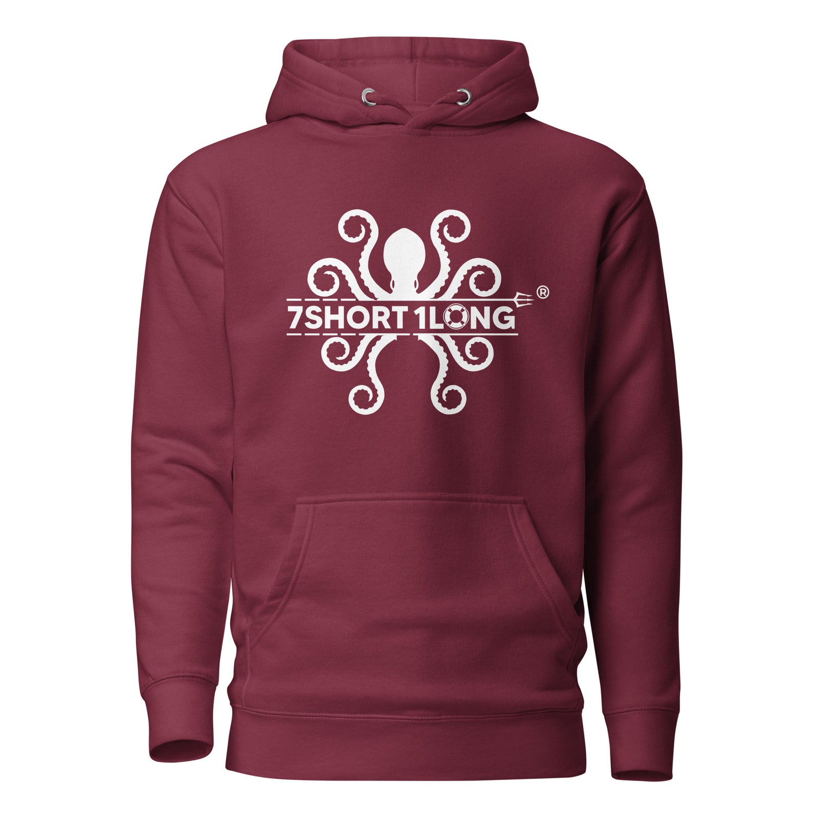 7SHORT1LONG® Kraken Maritime Seafarer Hoodie featuring a bold Kraken graphic, cozy fit, and maritime-inspired design.