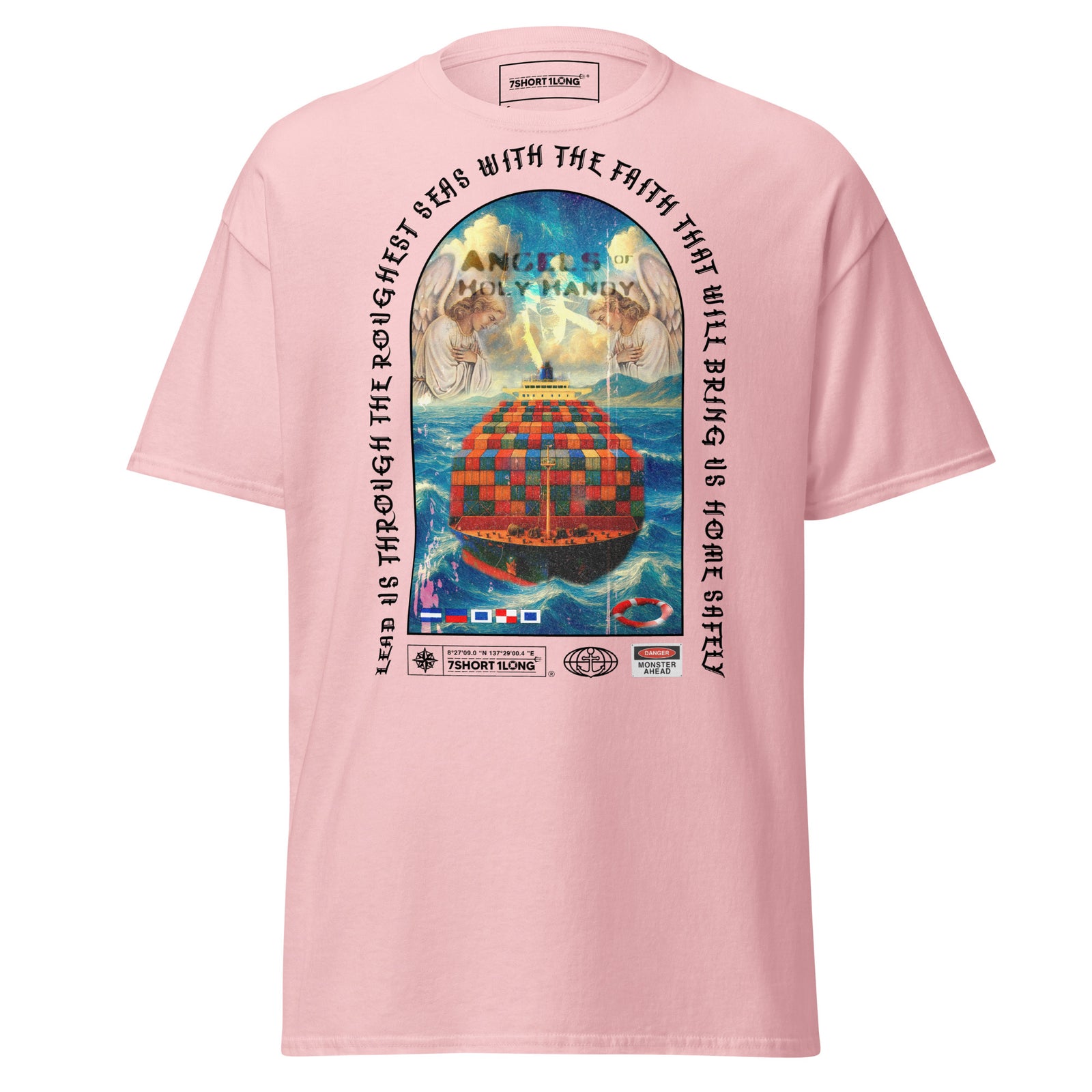 faith at sea container ship t-shirt guardian angel cargo vessel maritime shirt