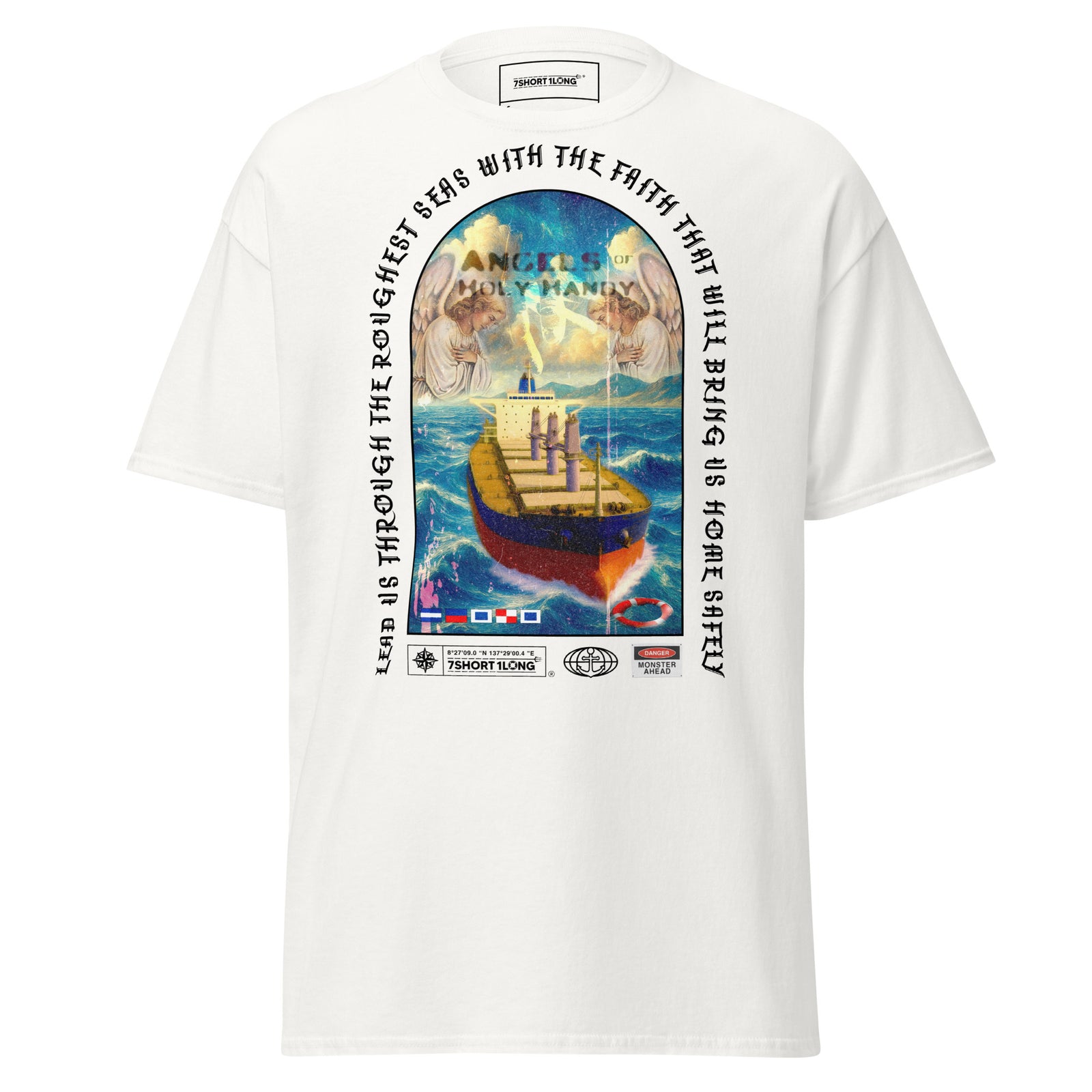 christian maritime t-shirt guardian angel ship design bulk carrier ocean faith apparel