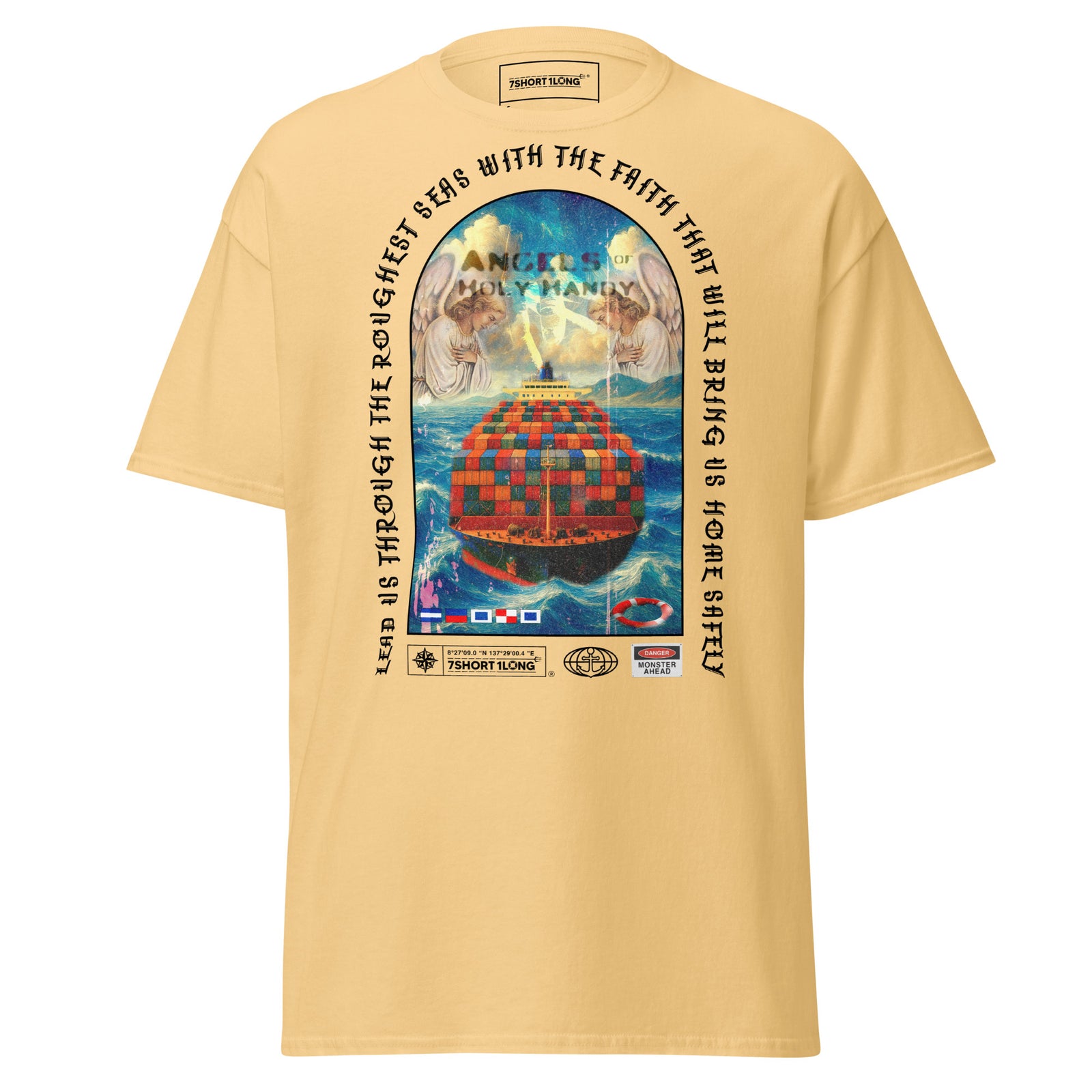 christian container ship shirt guardian angel protection sea faith nautical apparel