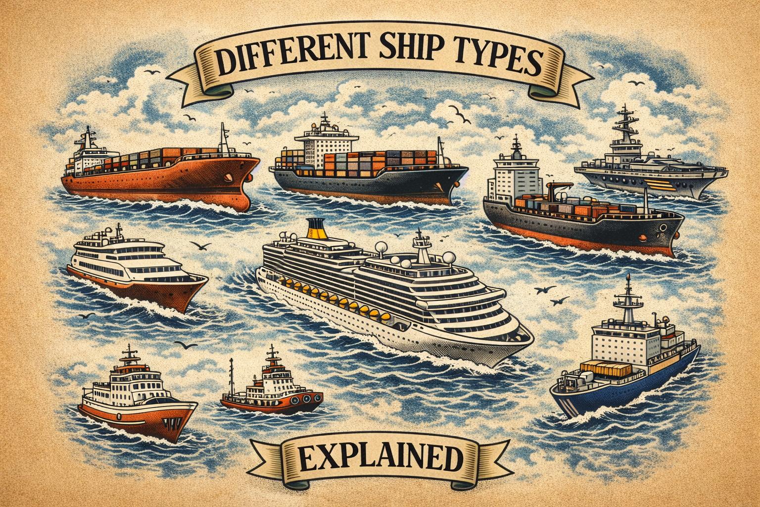 Different Ships Type Explained: Your Guide to the World’s Maritime Vessels