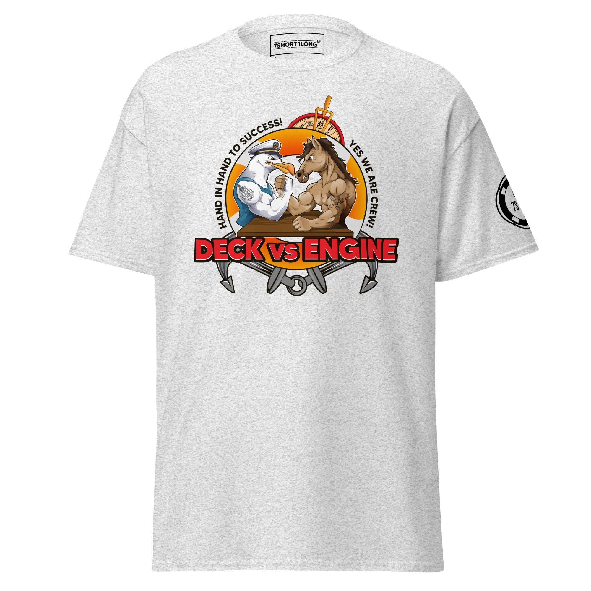 t-shirt with deck vs engine department