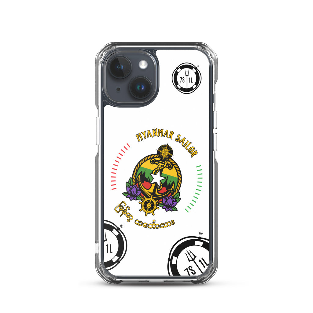 Burmese Sailor Sefarer iPhone Case with Anchor design