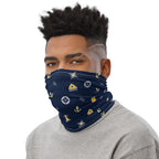 Nautical seafarer neck gaitor by 7SHORT1LONG® featuring maritime ship design and breathable fabric for outdoor wear.