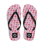 Flip Flop with cute squid and a cute shark pattern