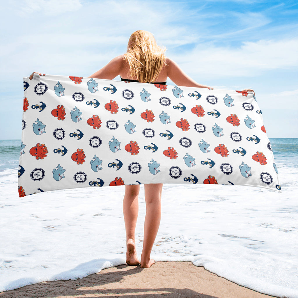 Baby Shark Beach Towel Anchor Quick-Dry Design