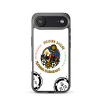Filipino Sailor iPhone case with seafarer anchor design by 7SHORT1LONG® showing a navy blue anchor pattern on a clear phone case.