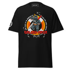 Maritime ship crew Seafarer T-shirt by 7SHORT1LONG® featuring nautical design and crew-themed graphics on a navy shirt.
