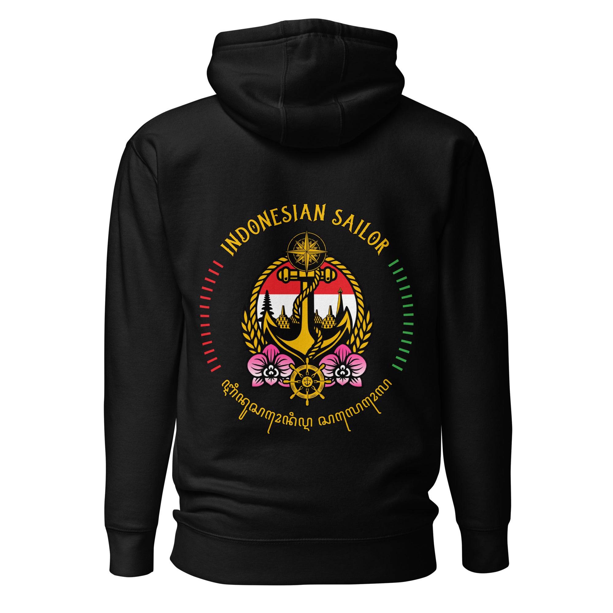 Indonesian Sailor Hoodie by 7SHORT1LONG® featuring nautical-inspired design and comfortable fabric in a casual style.