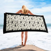 Luxury Cruise Beach Towel - black