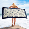 Luxury Cruise Beach Towel - navy