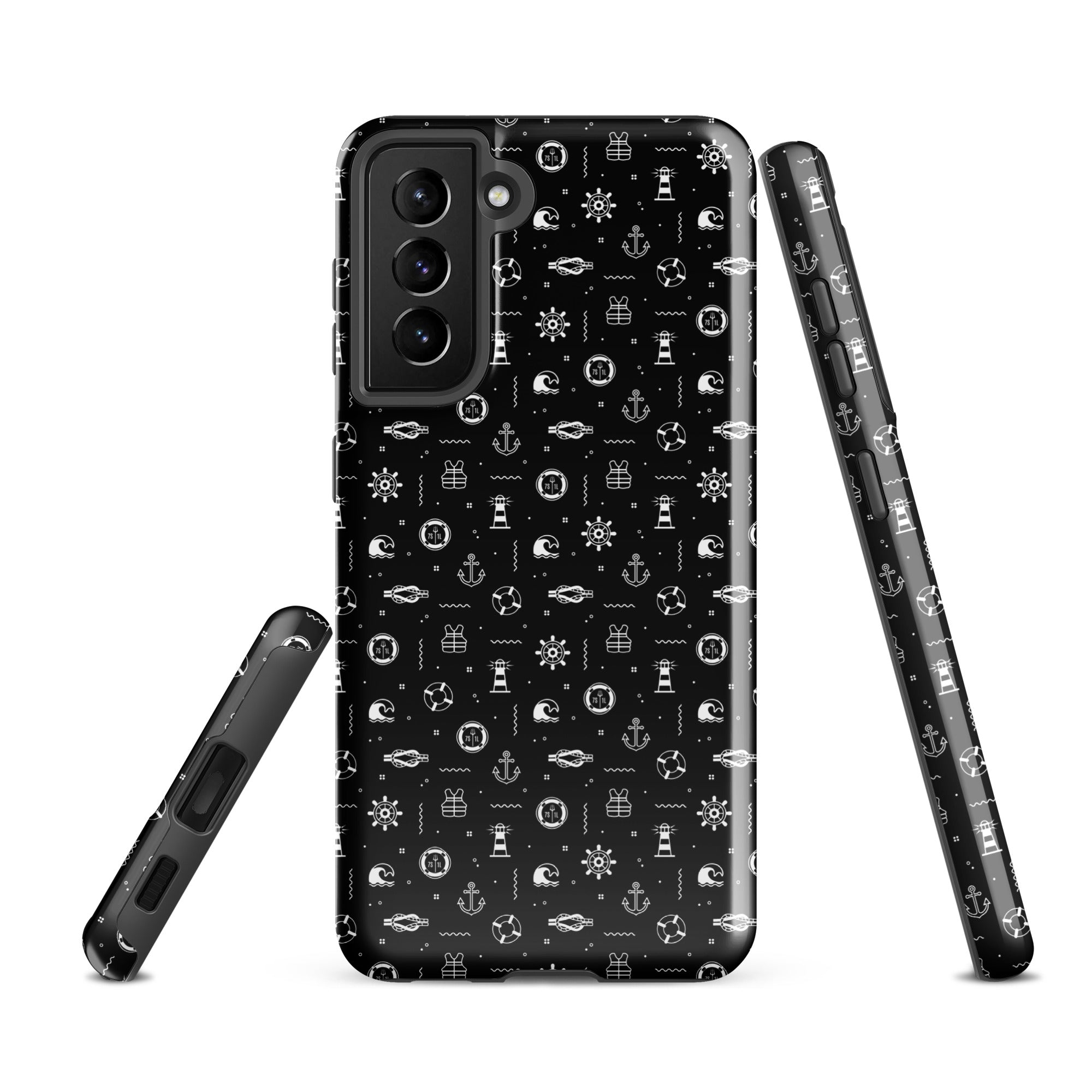 Nautical Pattern Samsung Case – Maritime Design Secondary image