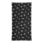 Deck Maintenance Neck Gaiter with maritime symbols, designed for crew members during deck work, painting, sanding, and maintenance tasks at sea.