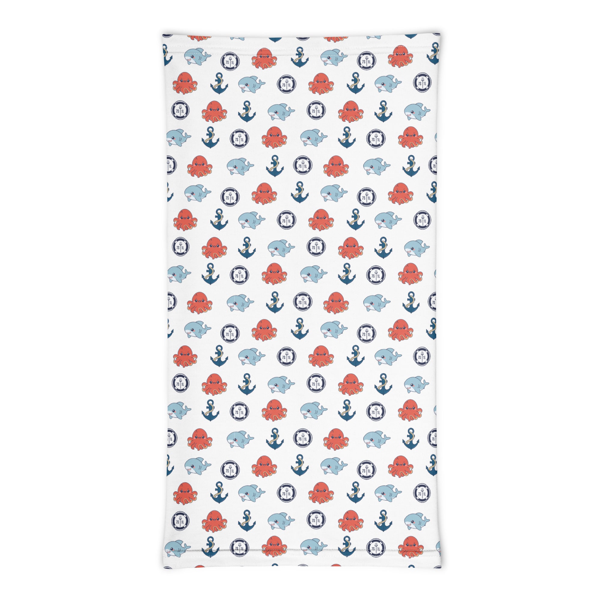 Maritime Shark & Octopus Ocean Party Neck Gaiter