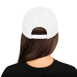 White Snapback cap with 7-Shot-One-Long logo and mermaid design, inspired by maritime folklore and seafaring culture.