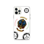 European Sailor iPhone case by 7SHORT1LONG® featuring a maritime anchor design on a clear protective case for iPhone 12 Pro.