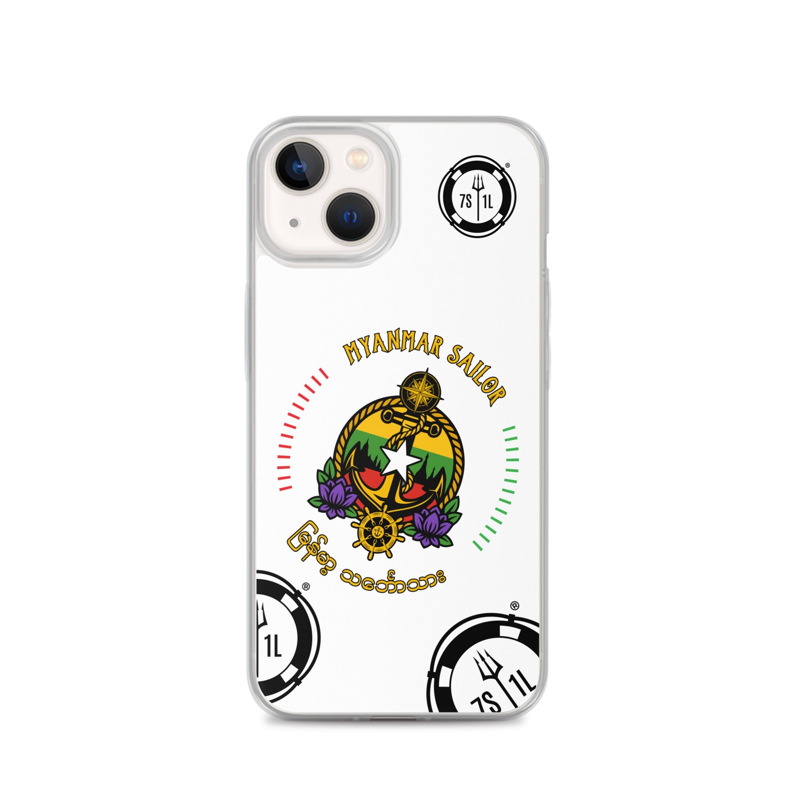 Myanmar Sailor iPhone Case Seafarer Anchor Design for iPhone 13
