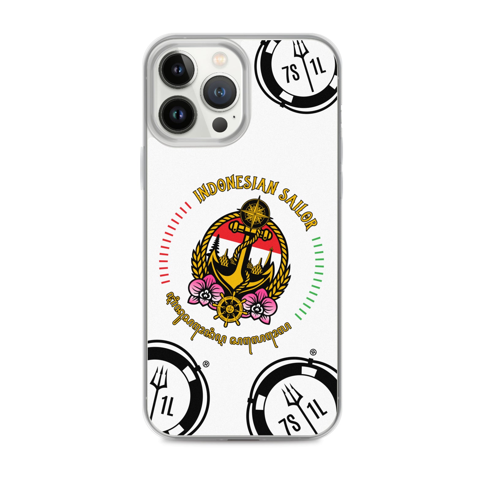 Indonesian Sailor iPhone Case Seafarer Anchor Design for iPhone 13 Pro Max