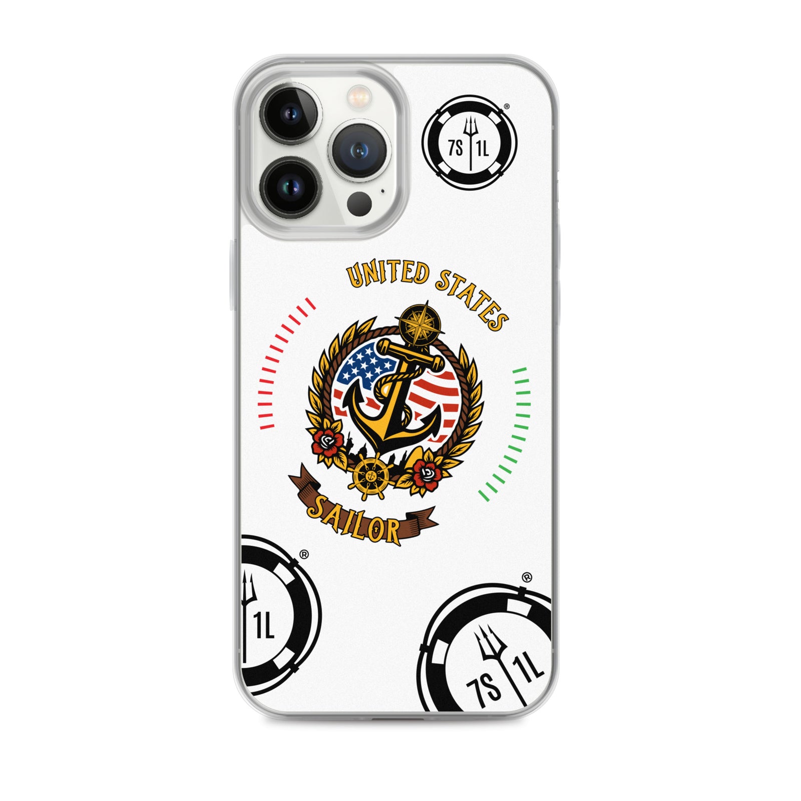 US Sailor iPhone Case Seafarer Maritime Anchor Design for iPhone 13 Pro Max