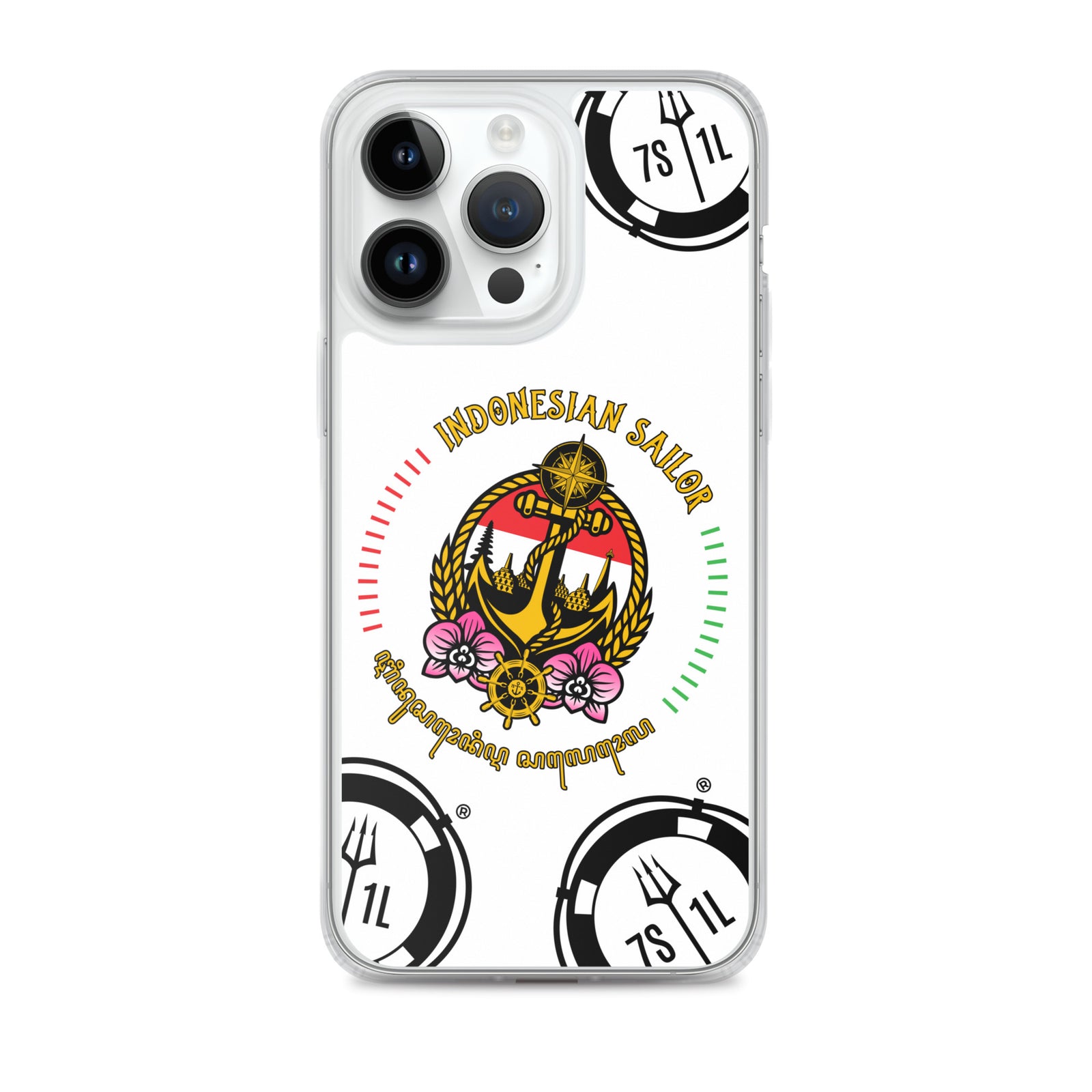 Indonesian Sailor iPhone Case Seafarer Anchor Design for iPhone 14 Pro Max