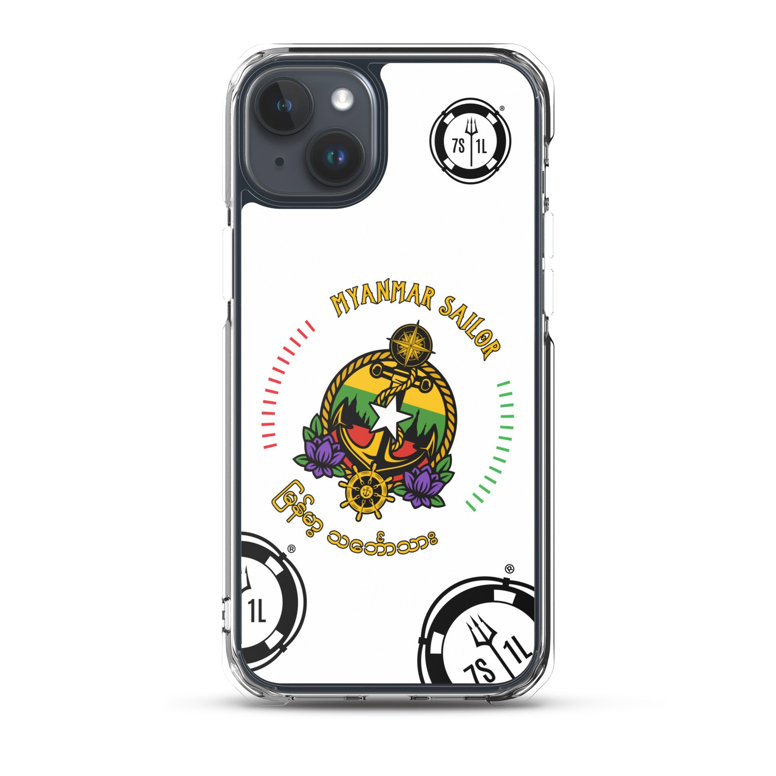 Burmese Sailor Sefarer iPhone Case with Anchor design
