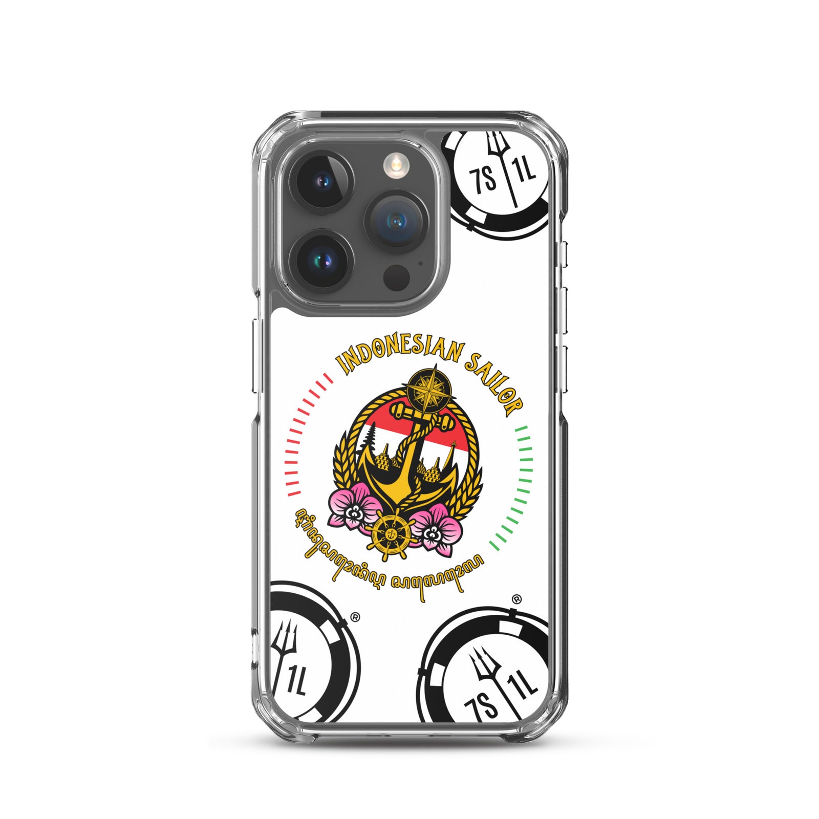 Indonesian Sailor iPhone Case Seafarer Anchor Design for iPhone 15 Pro