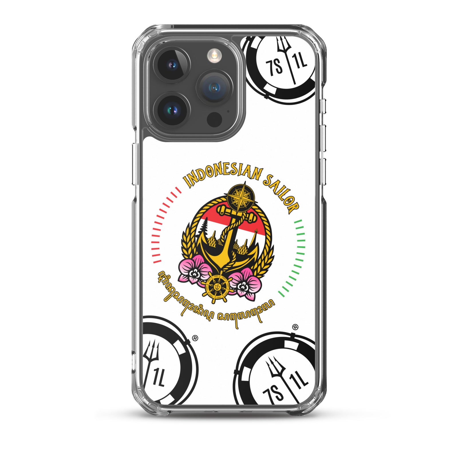Indonesian Sailor iPhone Case Seafarer Anchor Design for iPhone 15 Pro Max
