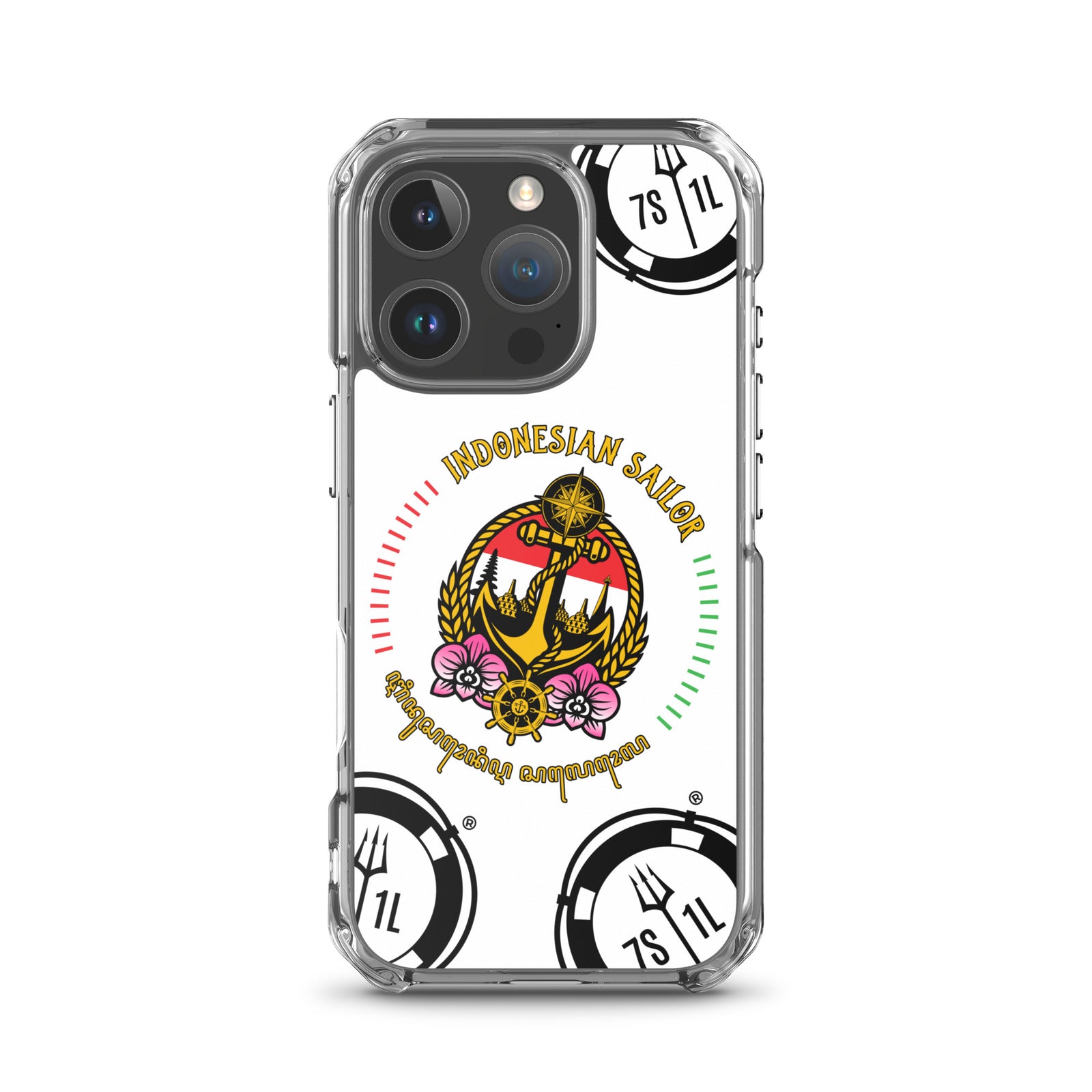 Indonesian Sailor iPhone Case Seafarer Anchor Design for iPhone 16 Pro