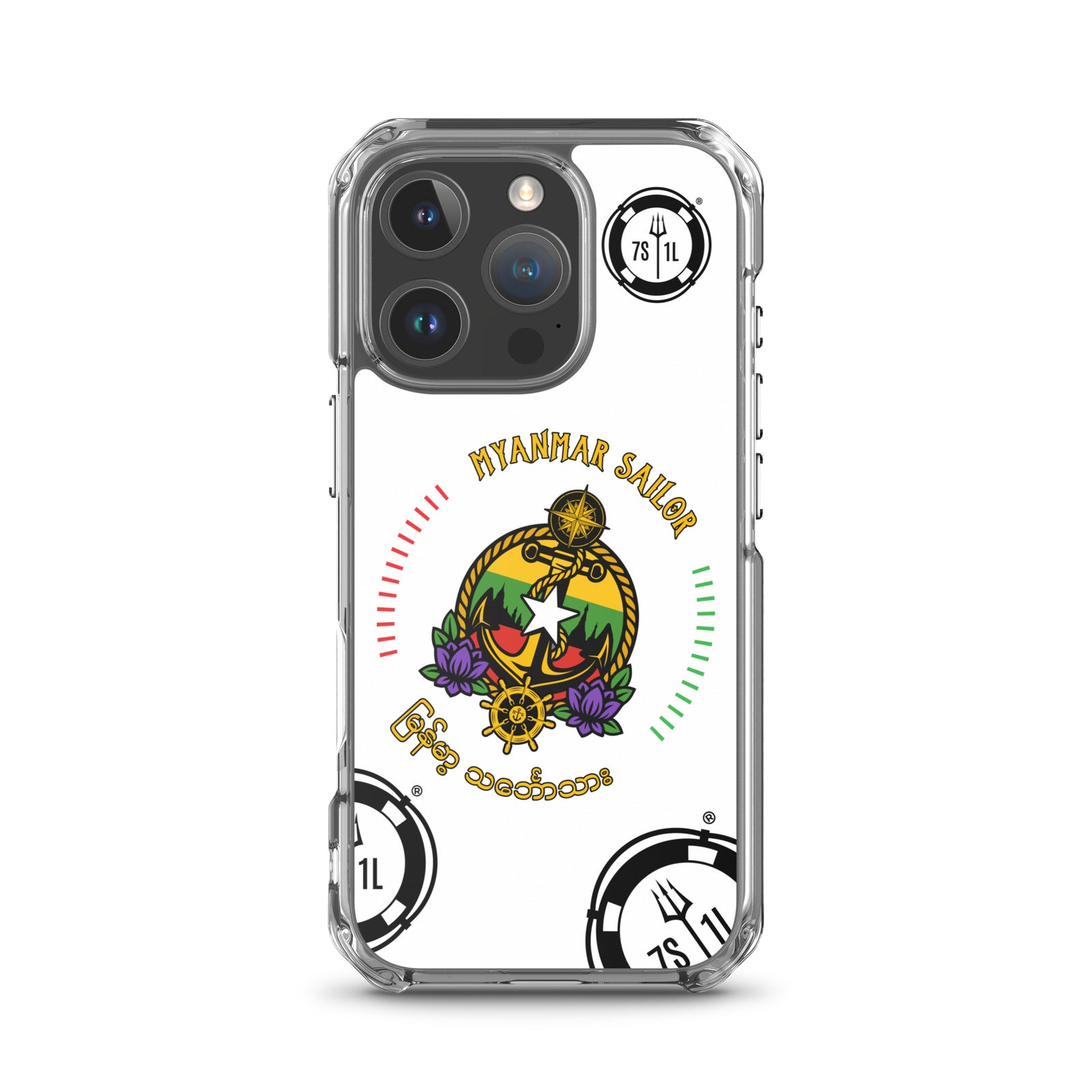 Myanmar Sailor iPhone Case Seafarer Anchor Design for iPhone 16 Pro