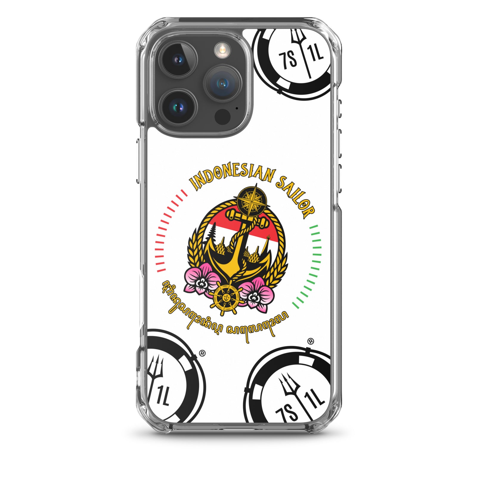 Indonesian Sailor iPhone Case Seafarer Anchor Design for iPhone 16 Pro Max