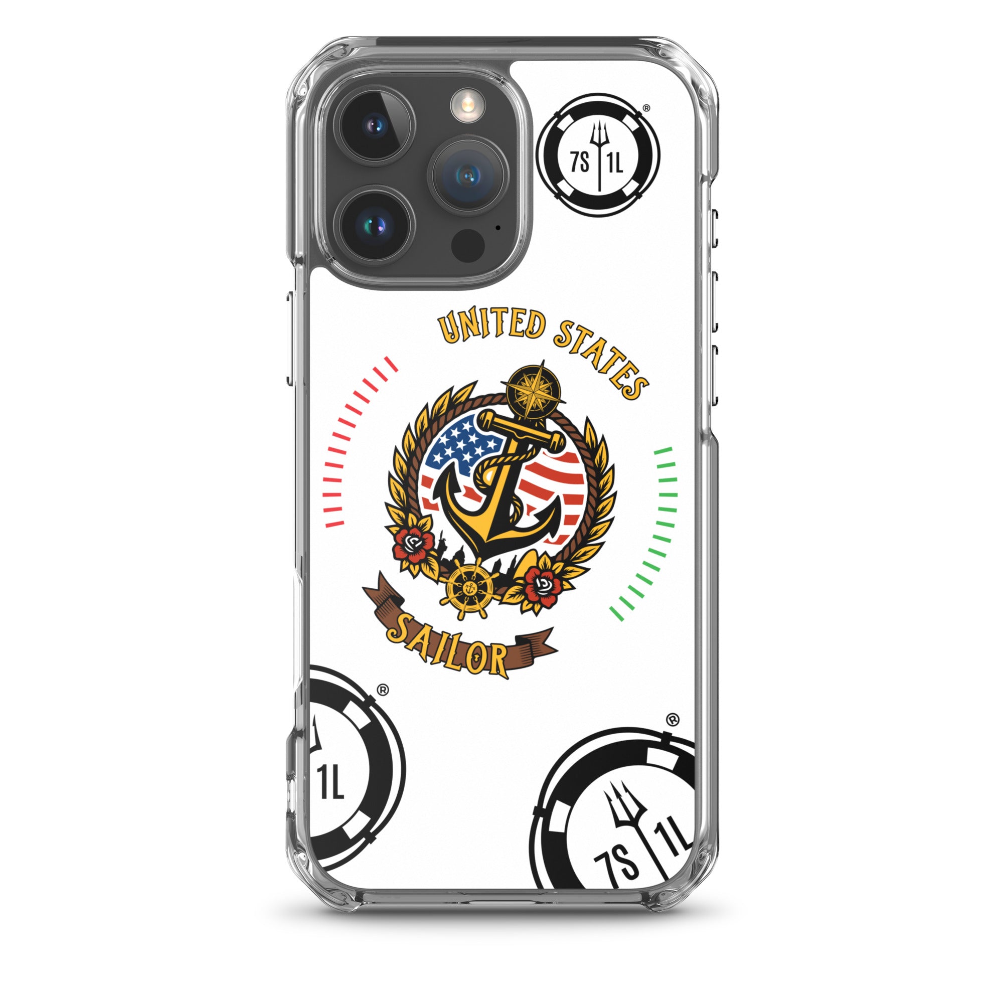 US Sailor iPhone Case Seafarer Maritime Anchor Design