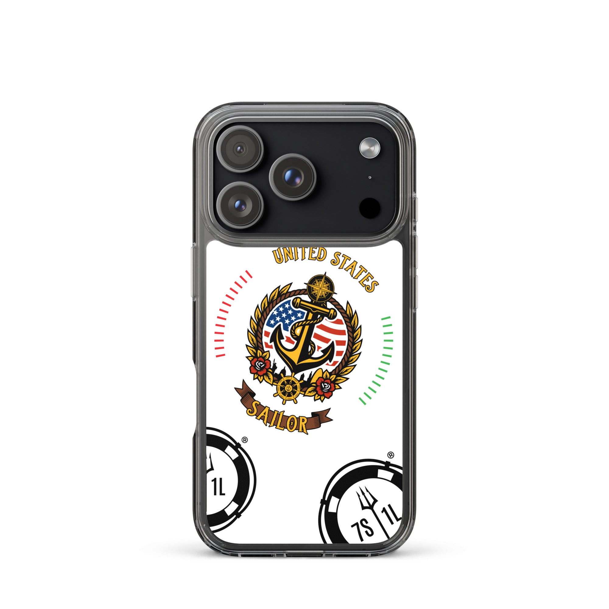 US Sailor iPhone 17 pro Case Seafarer Maritime Anchor Design