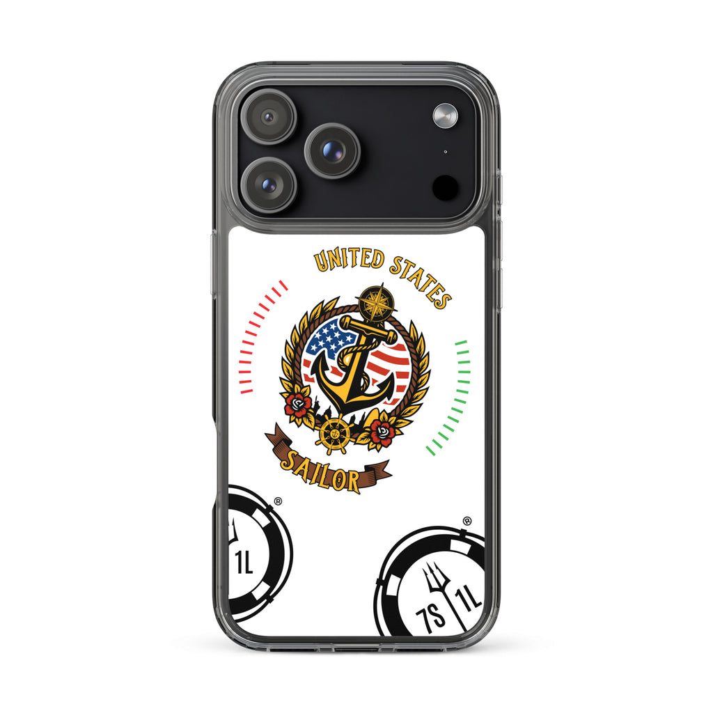 US Sailor iPhone 17 pro max  Case Seafarer Maritime Anchor Design