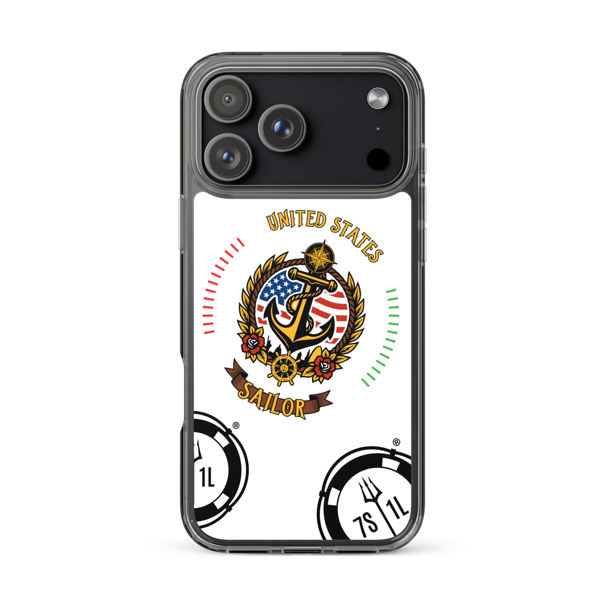 US Sailor iPhone 17 pro max  Case Seafarer Maritime Anchor Design
