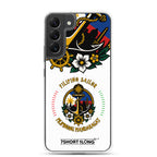 Clear Samsung Galaxy S22 Plus case featuring a Filipino nautical seafarer anchor design by 7SHORT1LONG®.