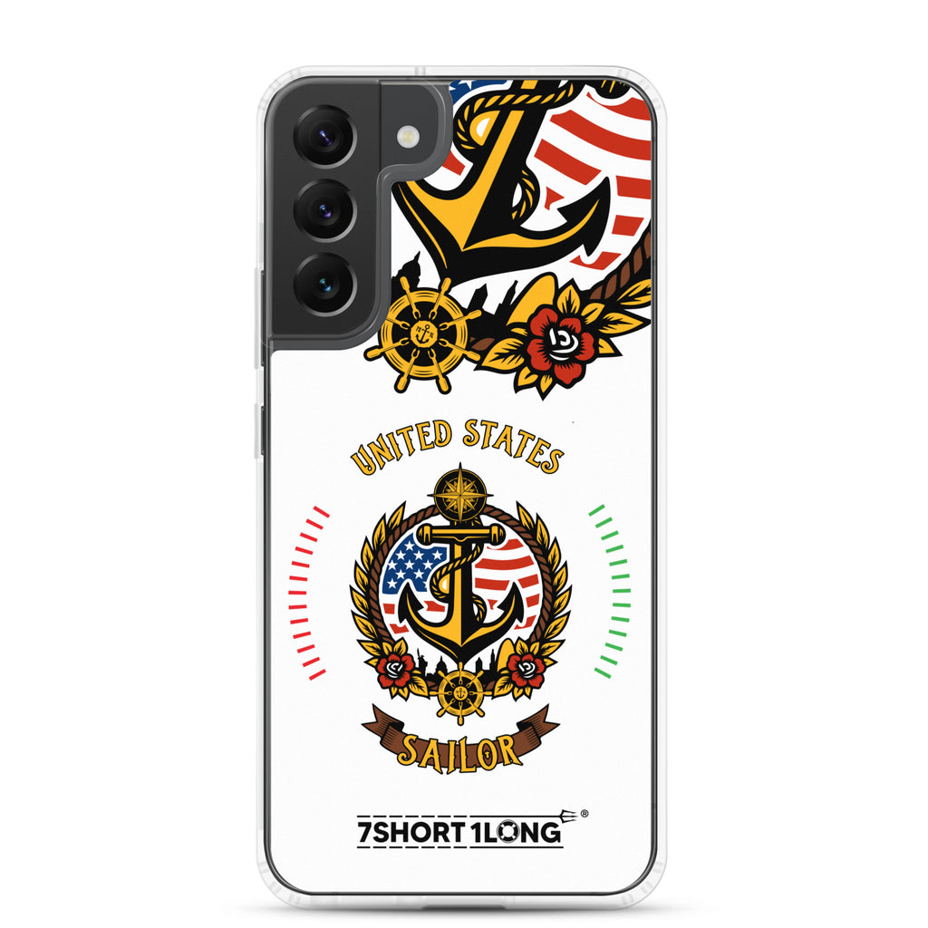 US American Sailor Samsung Case Seafarer Anchor Design