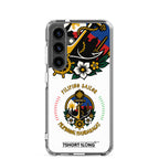 Clear Samsung Galaxy S24 case featuring a Filipino nautical seafarer anchor design by 7SHORT1LONG®.