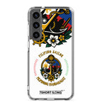 Clear Samsung Galaxy S24 Plus case with Filipino Nautical Seafarer Anchor design by 7SHORT1LONG®.