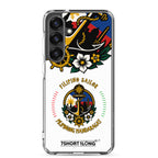 Clear Samsung Galaxy S25+ case with Filipino nautical seafarer anchor design by 7SHORT1LONG®.