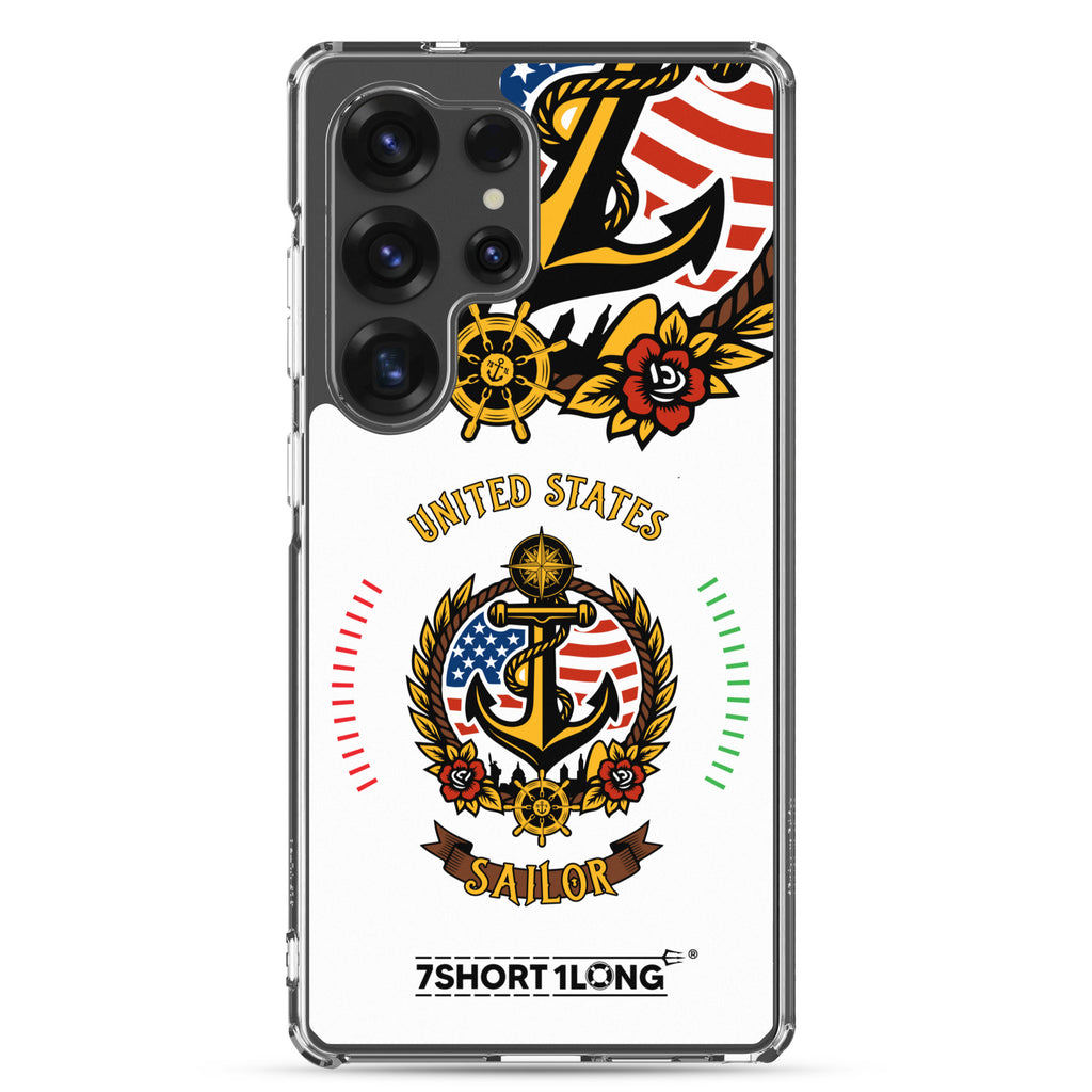 US American Sailor Samsung Case Seafarer Anchor Design