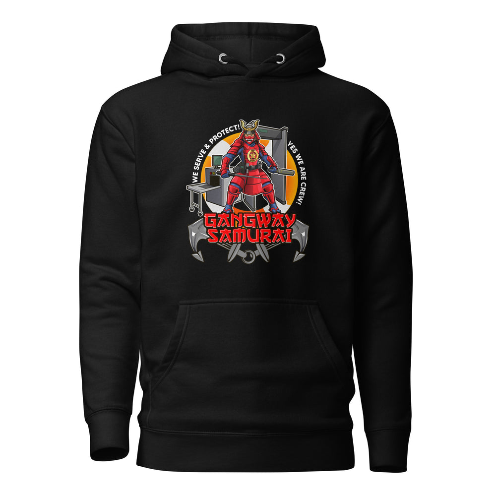 Crew hoodie representing ship security, focused on vessel protection, access control, and professional maritime security duties.