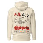 Unisex Fast Rescue Boat Hoodie by 7SHORT1LONG® in cotton heritage fabric, bone color, premium pullover style.