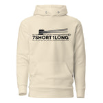 Light-colored hoodie featuring a mooring rope graphic and the 7SHORT1LONG logo, inspired by ship mooring operations, deck work, and professional seafarer life.