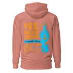 Middle Finger Crew Hoodie with “Yes We Are Crew – Go Swim” maritime humor design featuring anchor robe, life ring and sailor crew attitude graphics.